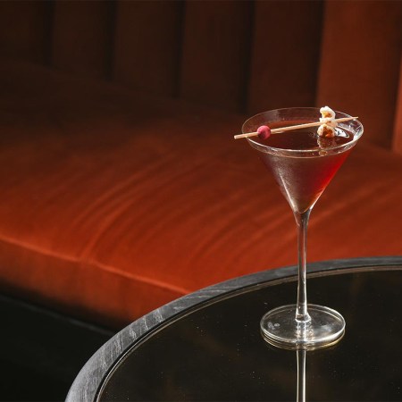 Rum Com drink at Jac's on Bond, which features popcorn