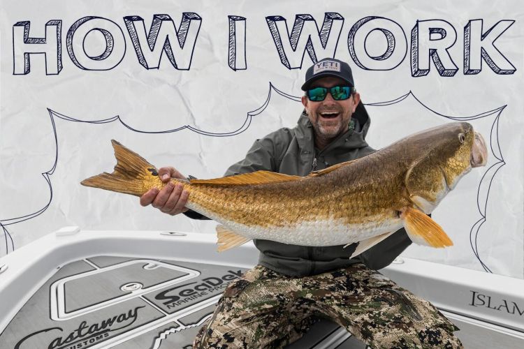 Bill Neff, head of marketing at Yeti, holding a fish