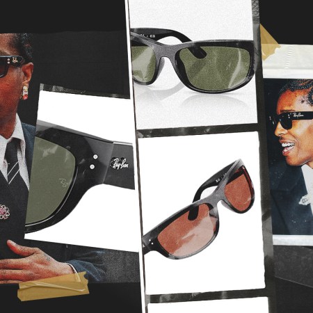 Ray-Ban Baloramas and Ray-Ban Creative Director A$AP Rocky in custom Wayfarers