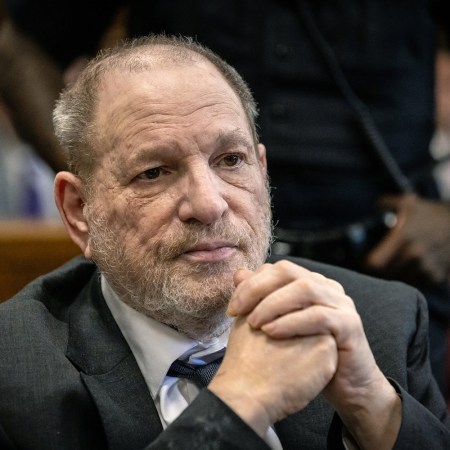 Harvey Weinstein appears for his retrial at Manhattan Criminal Court on May 19, 2025.