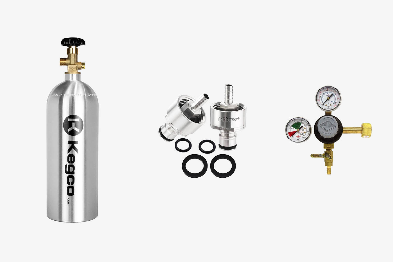 CO2 tank, carbonator caps and a regulator